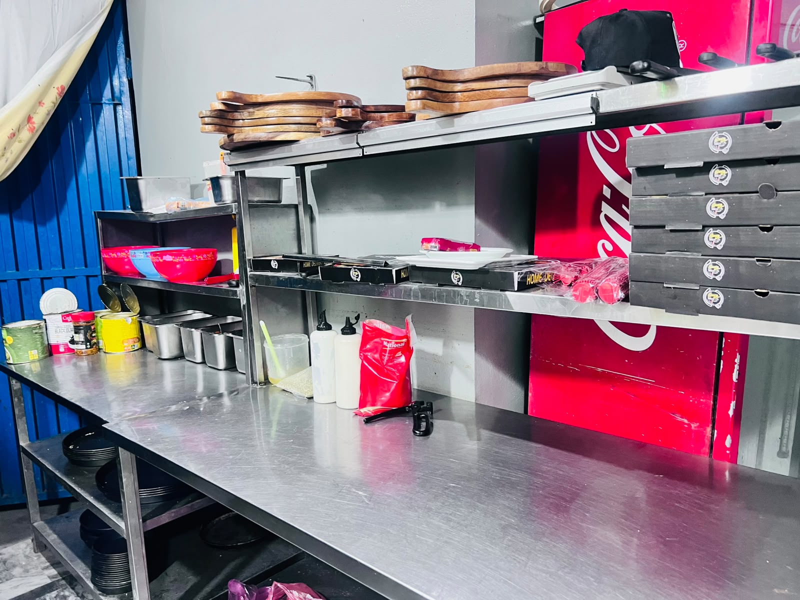 Kitchen at Saucy Slice